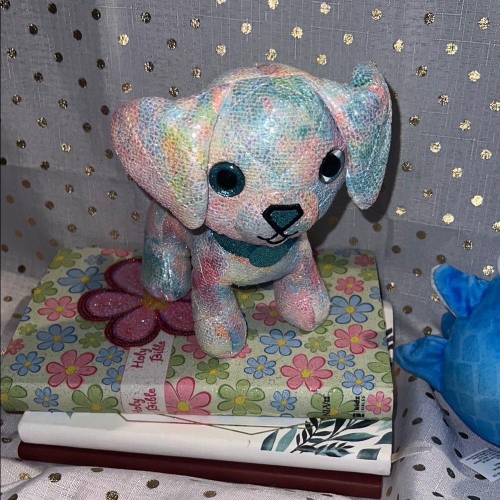 Colorful Plush Dog Toy